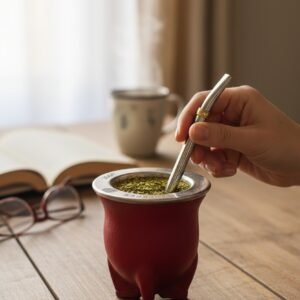 Mate Imperial Oficial CAT con Borde de Alpaca + Bombilla